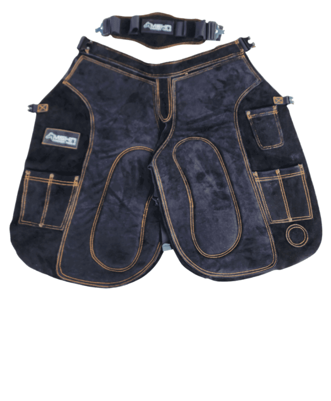Coleto Premium 100% cuero negro