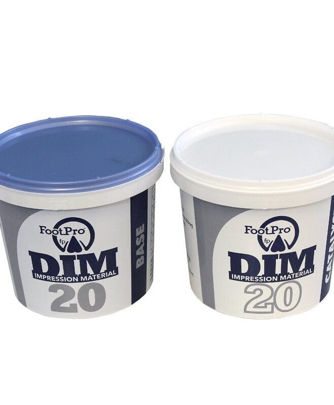 Material Impresión Footproo
DIM 20 2 Envases de 900 gr c/u